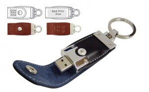 فلش چرمی دکمه دار