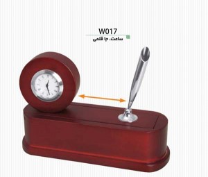 ساعت و جاقلمی رومیزی W017
