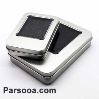 جعبه فلزی فلش مموری کوچک 6×9 نقره ای