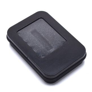 جعبه طلقی مشکی طرح فلزی