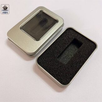 جعبه فلزی بزرگ فلش مموری 12×9 نقره ای